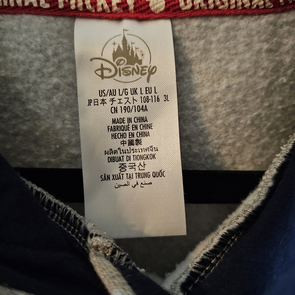 A Set Disney Gray Mickey Mouse Hoodie & Pants - Picture 2 of 10